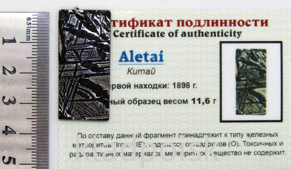 Подвеска из метеорита Aletai