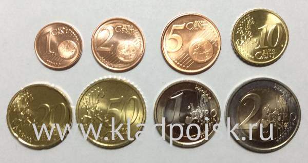 Годовой набор монет Евро Финляндия 2004