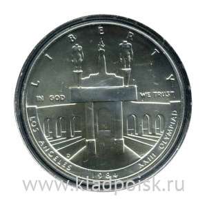 Монета 1 доллар США, 1984 года, XXIII летние Олимпийские Игры, Лос-Анджелес 1984, Серебро 900 пробы Монета 1 доллар США, 1984 года, XXIII летние Олимпийские Игры, Лос-Анджелес 1984, Серебро 900 пробы