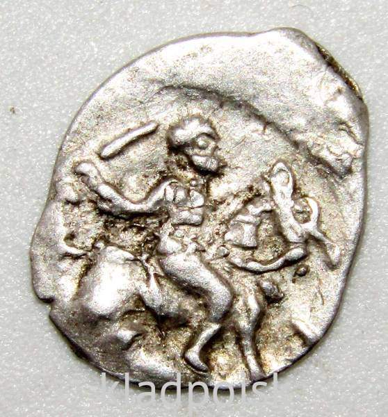 Денга Иван IV Васильевич Грозный (чешуя), серебро, Тверь, арт 6 Денга Иван IV Васильевич Грозный (чешуя), серебро, Тверь, арт 6