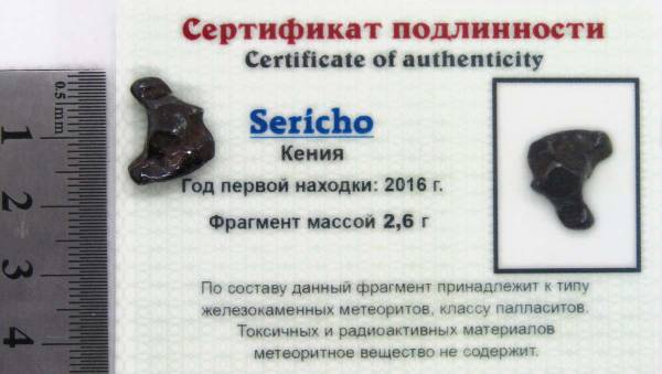 Осколок метеорита Sericho Осколок метеорита Sericho
