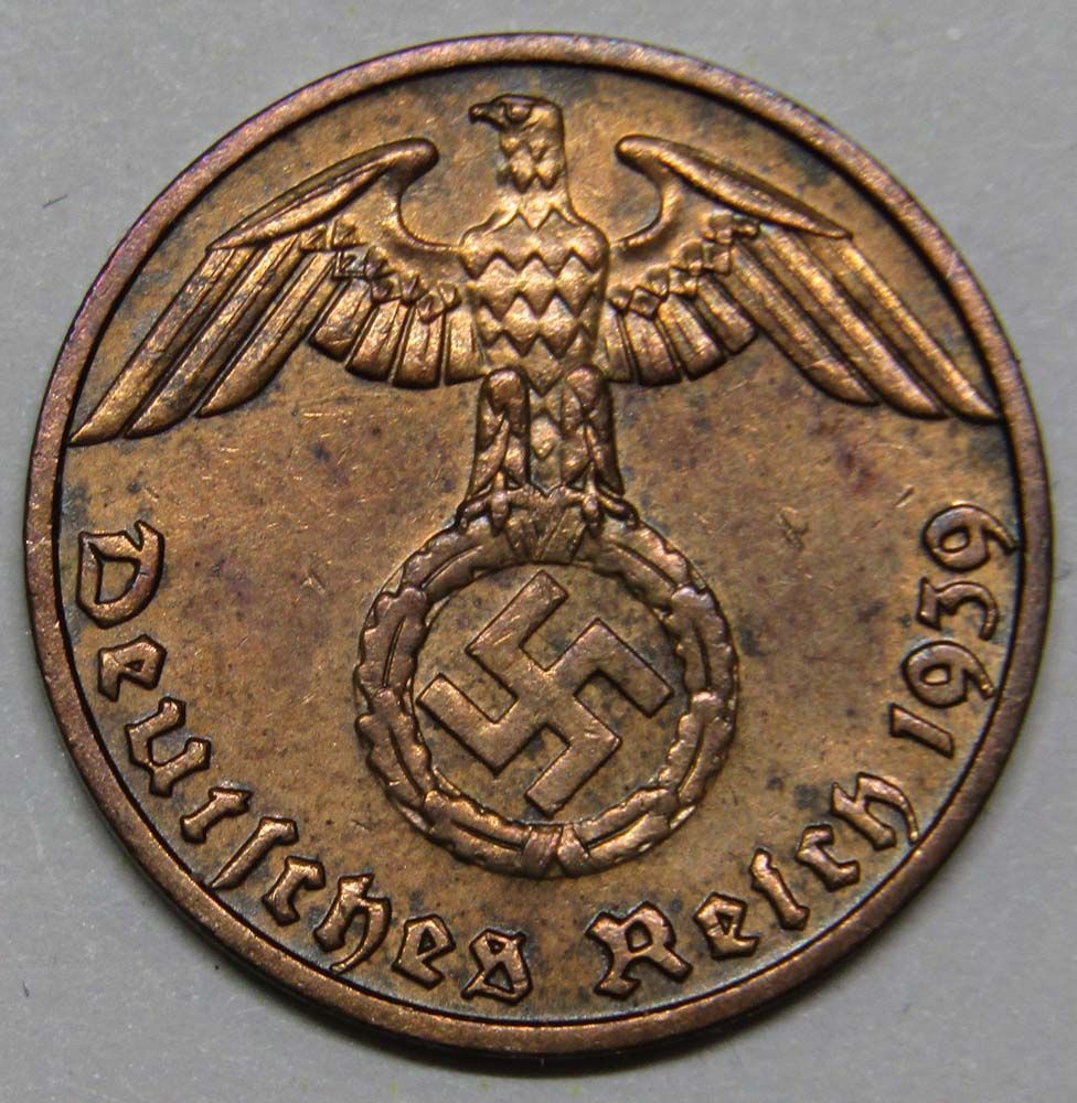 Сколько стоит фашистская монета. Монета нацистской Германии 1939. Монеты третьего рейха 1945. Монеты нацистской Германии 1939 год. Монета 3го рейха.