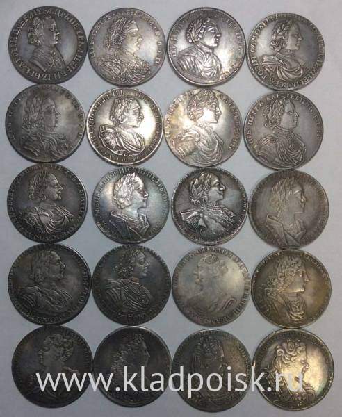 Набор копий рублевых монет Российской империи - 100 штук без повторов