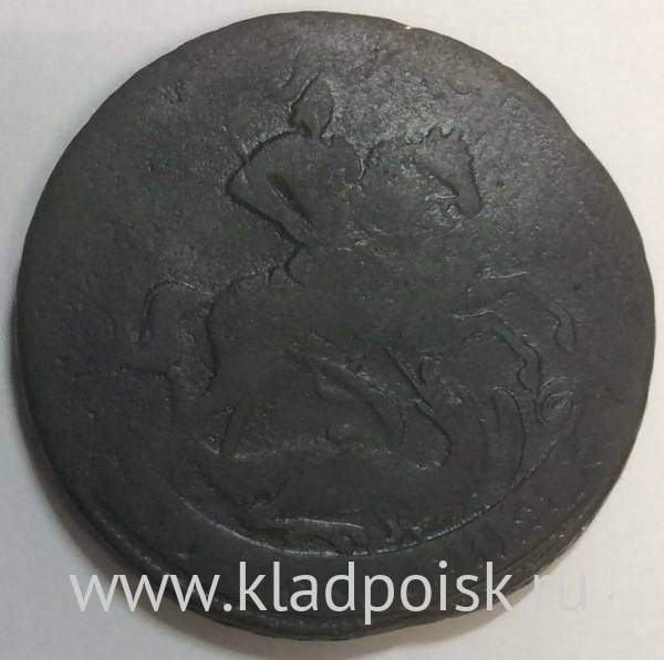 Монета 2 копейки 1757 года, Российская Империя, Елизавета I (арт 2)