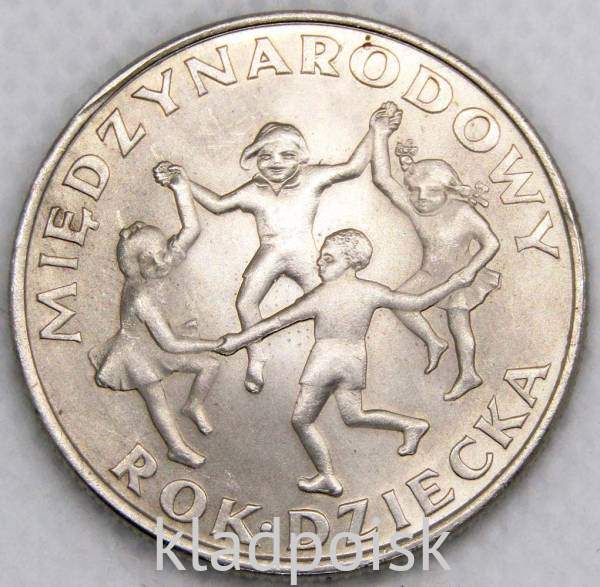 Монета 20 злотых Польша, Международный год детей, 1979