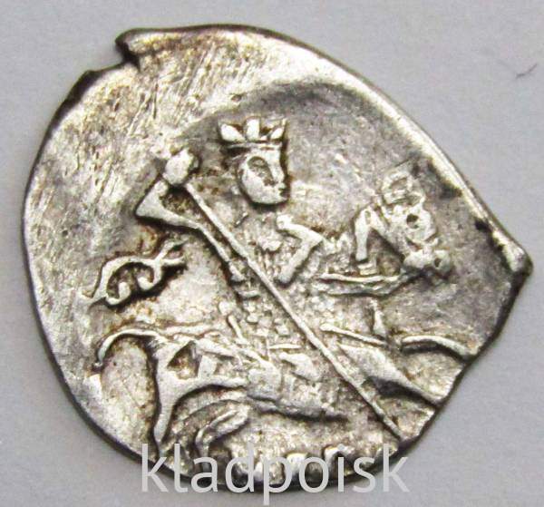 Копейка серебро Дмитрий Иванович (Лжедмитрий), чешуйка, 1605 г., Новгород, КГ-247, арт 7 Копейка серебро Дмитрий Иванович (Лжедмитрий), чешуйка, 1605 г., Новгород, КГ-247, арт 7