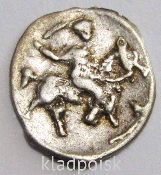 Денга Иван IV Васильевич Грозный (чешуя), серебро, 1533-1584 г., КГ-68, арт 12 Денга Иван IV Васильевич Грозный (чешуя), серебро, 1533-1584 г., КГ-68, арт 12