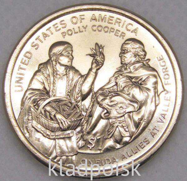 Монета 1 доллар США, Сакагавея, Полли Купер, 2026 D