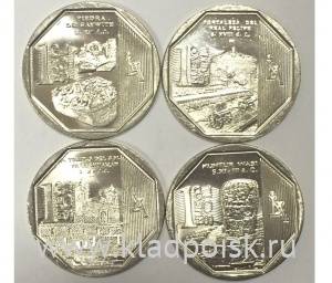 Набор монет Перу серии Богатство и гордость Перу, 2012, 4 монеты