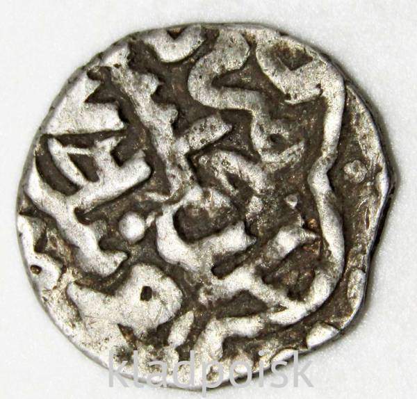 Монета Ордынский дирхем Хан Бердибек, 750 год Монета Ордынский дирхем Хан Бердибек, 750 год