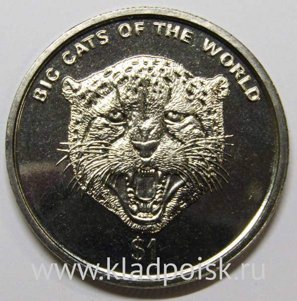 Монета 1 доллар Сьерра-Леоне 2001, Гепард