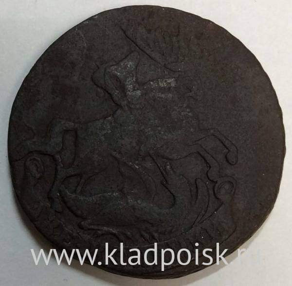 Монета 2 копейки 1758 года, Российская Империя, Елизавета I (арт 5)