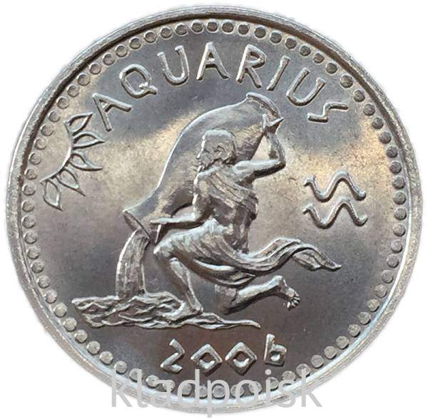 Монета 10 шиллингов Сомалиленд Знаки Зодиака – Водолей Монета 10 шиллингов Сомалиленд Знаки Зодиака – Водолей
