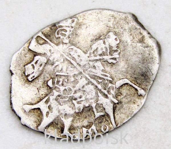 Копейка серебро Михаил Фёдорович (чешуя), 1613-1645 гг. Москва Копейка серебро Михаил Фёдорович (чешуя), 1613-1645 гг. Москва