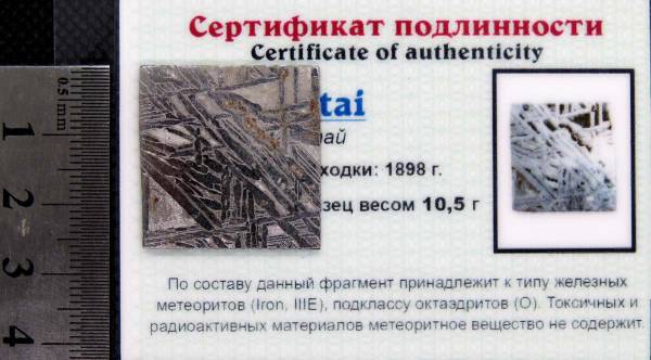 Спил метеорита Aletai Спил метеорита Aletai