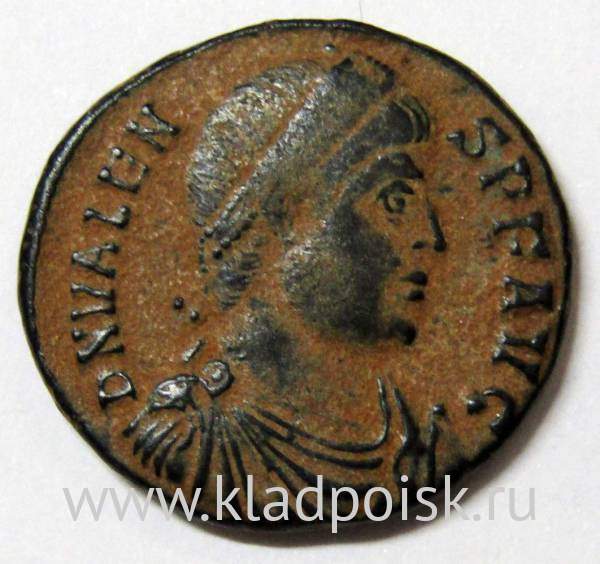 Монета Римской Империи Валент, 364-378 гг. Монета Римской Империи Валент, 364-378 гг.