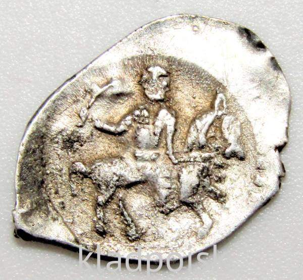 Копейка (чешуя) серебро Иван IV Васильевич Грозный 1533-1584 гг., Псковский денежный двор, арт 3 Копейка (чешуя) серебро Иван IV Васильевич Грозный 1533-1584 гг., Псковский денежный двор, арт 3