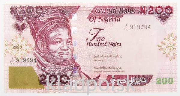 Банкнота 200 найра 2023 года Нигерия