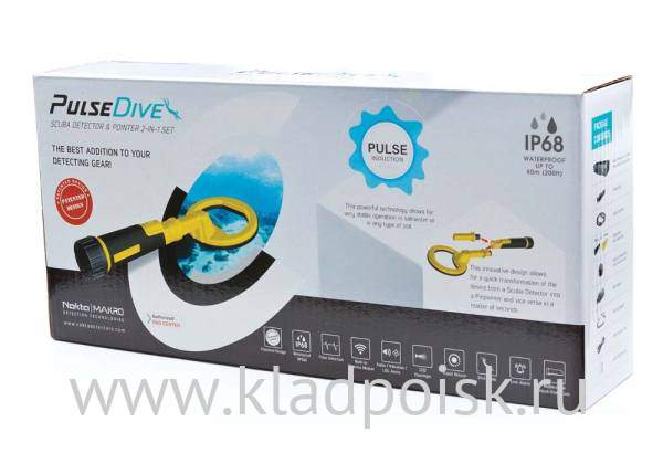 Металлоискатель-пинпоинтер Nokta Makro PulseDive желтый Металлоискатель-пинпоинтер Nokta Makro PulseDive желтый