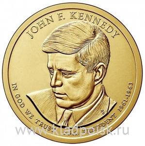 Монета 1 доллар США (2015) 35-й Президент Джон Кеннеди Монета 1 доллар США (2015) 35-й Президент Джон Кеннеди
