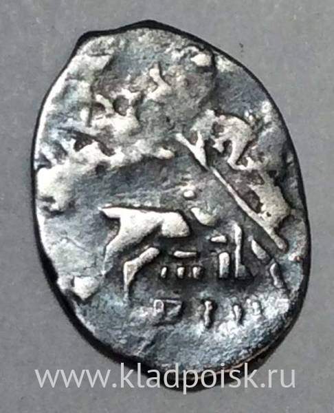 Копейка шведской оккупации Новгорода, PIH (чешуя), арт 3 Копейка шведской оккупации Новгорода, PIH (чешуя), арт 3