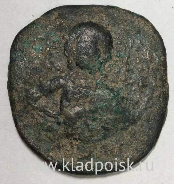 Монета Византия Фоллис Император Фока 604 г. Никомедия Монета Византия Фоллис Император Фока 604 г. Никомедия