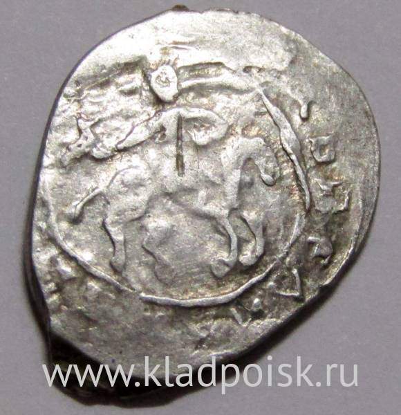 Денга Василий II Васильевич «Тёмный», серебро, Сокольник/подражание арабской надписи, арт 5