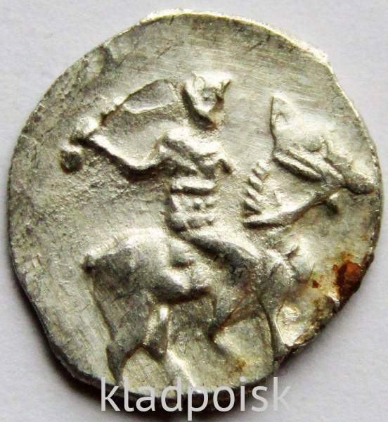 Денга Иван IV Васильевич Грозный (чешуя), серебро, до 1547 года, арт 2 Денга Иван IV Васильевич Грозный (чешуя), серебро, до 1547 года, арт 2