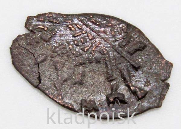 Копейка медь Алексей Михайлович (чешуя), Медный бунт, Москва, Новый монетный двор, арт 9 Копейка медь Алексей Михайлович (чешуя), Медный бунт, Москва, Новый монетный двор, арт 9