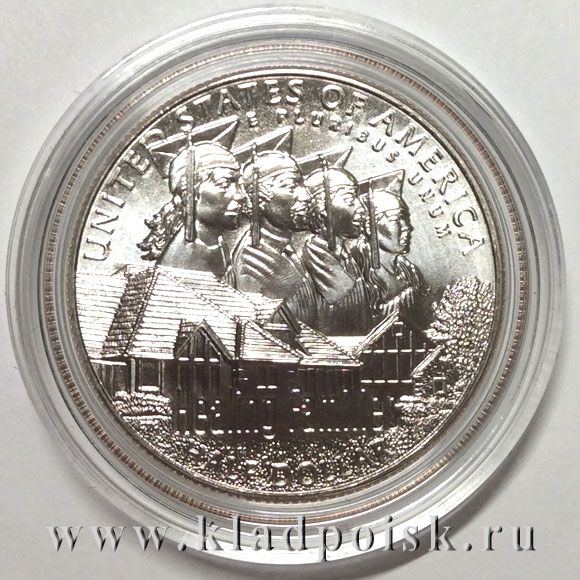 Монета 50 центов США Приют «Город мальчиков» (Boys Town) 2017 с сертификатом, в коробке, UNC