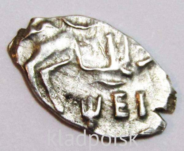 Копейка серебро Петр I Алексеевич (чешуя), 1715 год, Старый денежный двор