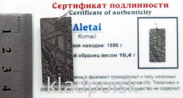 Подвеска из метеорита Aletai, арт 9