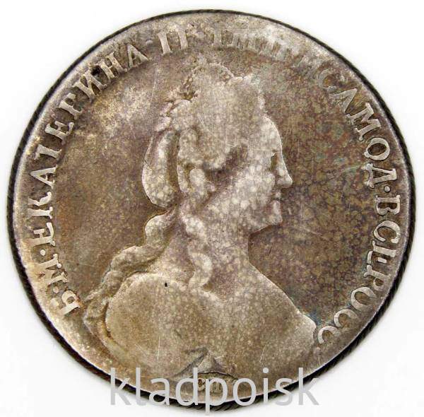 Монета рубль 1778 г. Российская Империя, СПБ ФЛ. Екатерина II