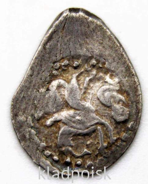 Денга Василий II Васильевич «Тёмный», серебро, 1430 год, региональный чекан