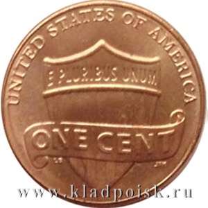 Монета 1 цент Линкольн Щит Союза Монета 1 цент Линкольн Щит Союза