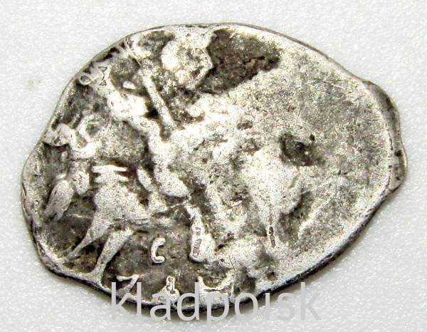 Копейка (чешуя) серебро Иван IV Васильевич Грозный 1533-1584 гг., Новгородский денежный двор, С/ВАЯ, ГКХ № 15