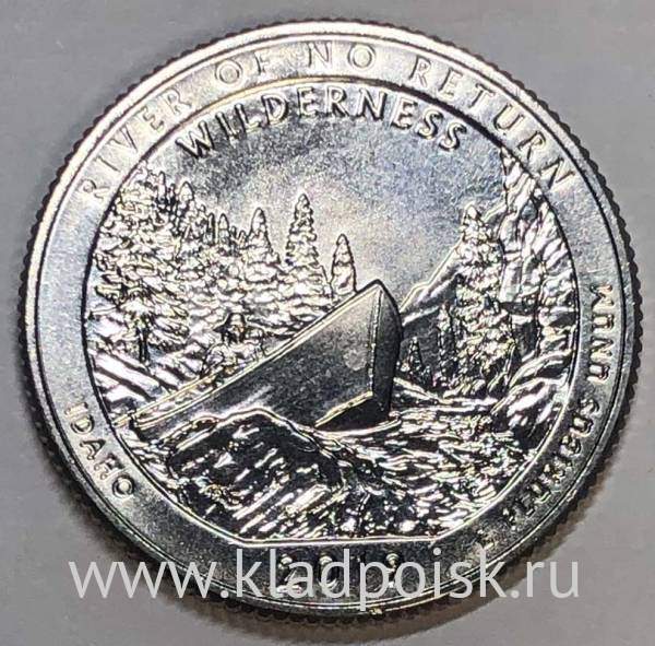 Монета 25 центов США Резерват им. Фрэнка Чёрча (2019) S