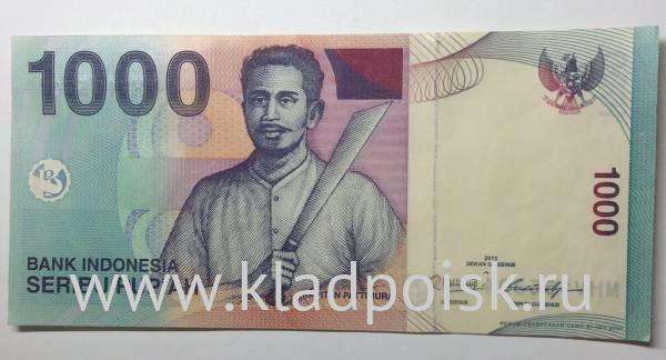 Банкнота Индонезия 1000 рупий 2000-2012 гг. Банкнота Индонезия 1000 рупий 2000-2012 гг.
