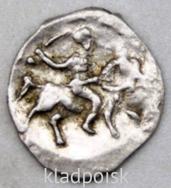 Денга Иван IV Васильевич Грозный (чешуя), серебро, Тверь, ГКХ-94