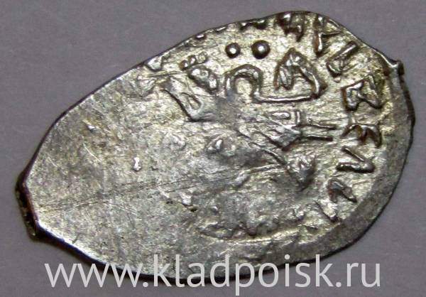 Денга Василий II Васильевич «Тёмный», серебро, Голова/всадник, арт 4 Денга Василий II Васильевич «Тёмный», серебро, Голова/всадник, арт 4