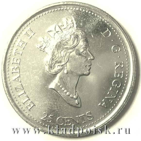 Монета  25 центов Канада, Миллениум 2000 – Торжества