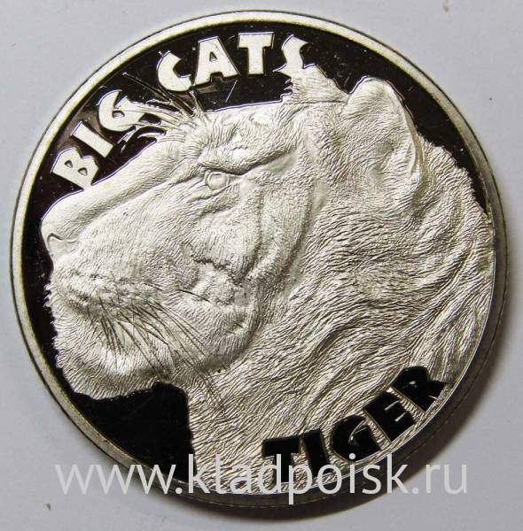 Монета 1 доллар Сьерра-Леоне 2020, Тигр