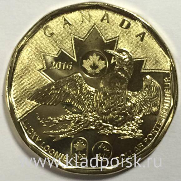 Монета  1 доллар Канада, Олимпиада в РИО – Счастливая гагара (2016)