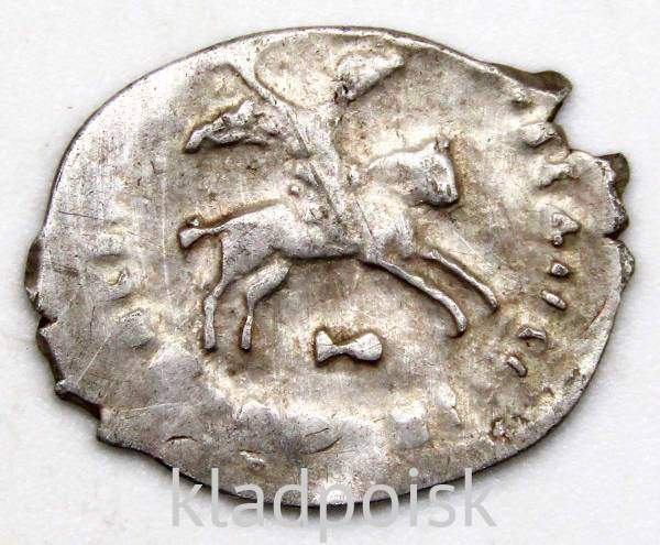 Денга Иван III Васильевич (чешуя), серебро, Новгород, Ю, ПГ № 8122L