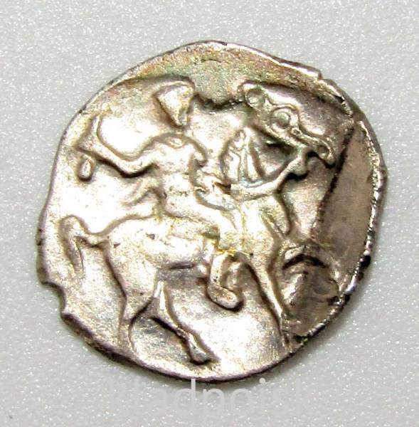 Денга Иван IV Васильевич Грозный (чешуя), серебро, Москва, до 1547 года, ГКХ № 68