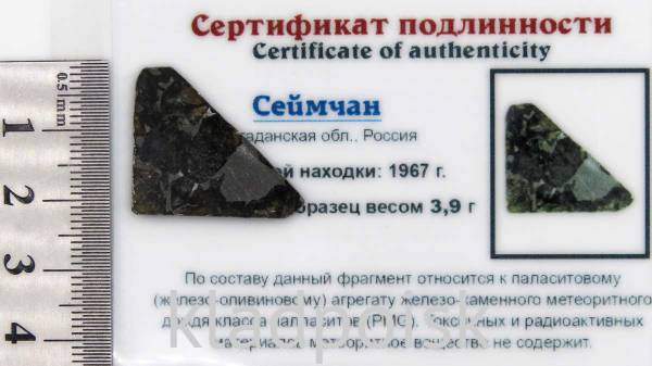 Спил метеорита Сеймчан арт 32