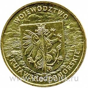 Монета 2 злотых Польша Куявско-Поморское воеводство, 2004