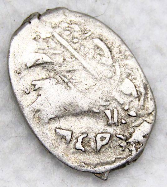 Копейка серебро Борис Федорович Годунов (чешуя), 1598-1605 гг. Псковский денежный двор, арт 3 Копейка серебро Борис Федорович Годунов (чешуя), 1598-1605 гг. Псковский денежный двор, арт 3