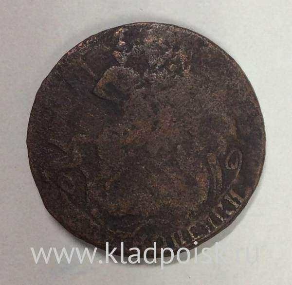 Монета 2 копейки 1757 года, Российская Империя, Елизавета I (арт. 6)