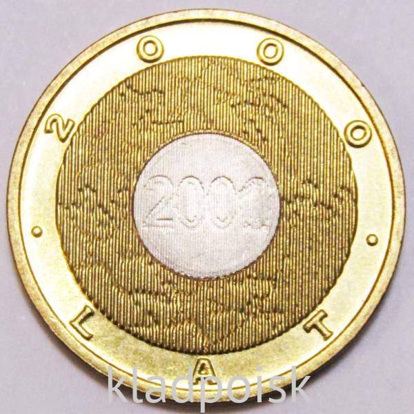 Монета 2 злотых Польша Миллениум - Смена Тысячелетия, 2000 Монета 2 злотых Польша Миллениум - Смена Тысячелетия, 2000
